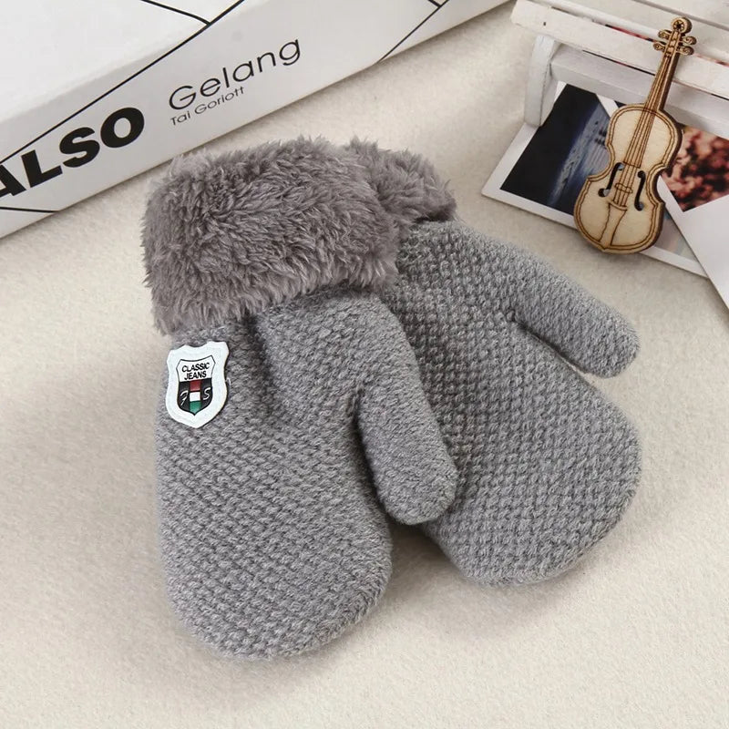 Toddler Knitted Winter Gloves 1-3Y