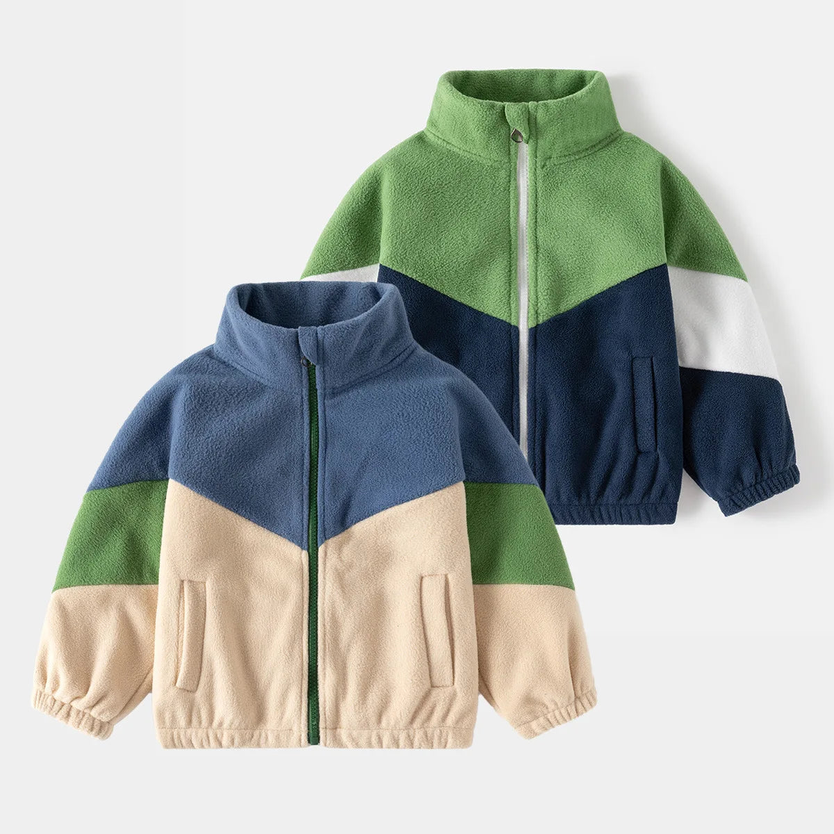 Kids Winter Three Tone Zip Jacket