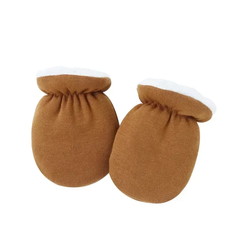 MOMSTAG Newborn Wool Furry Mittens - Warm & Thick for Winter