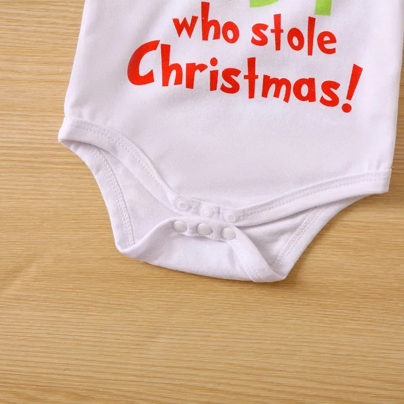 MOMSTAG Christmas Newborn Letter Long Sleeve Bodysuit