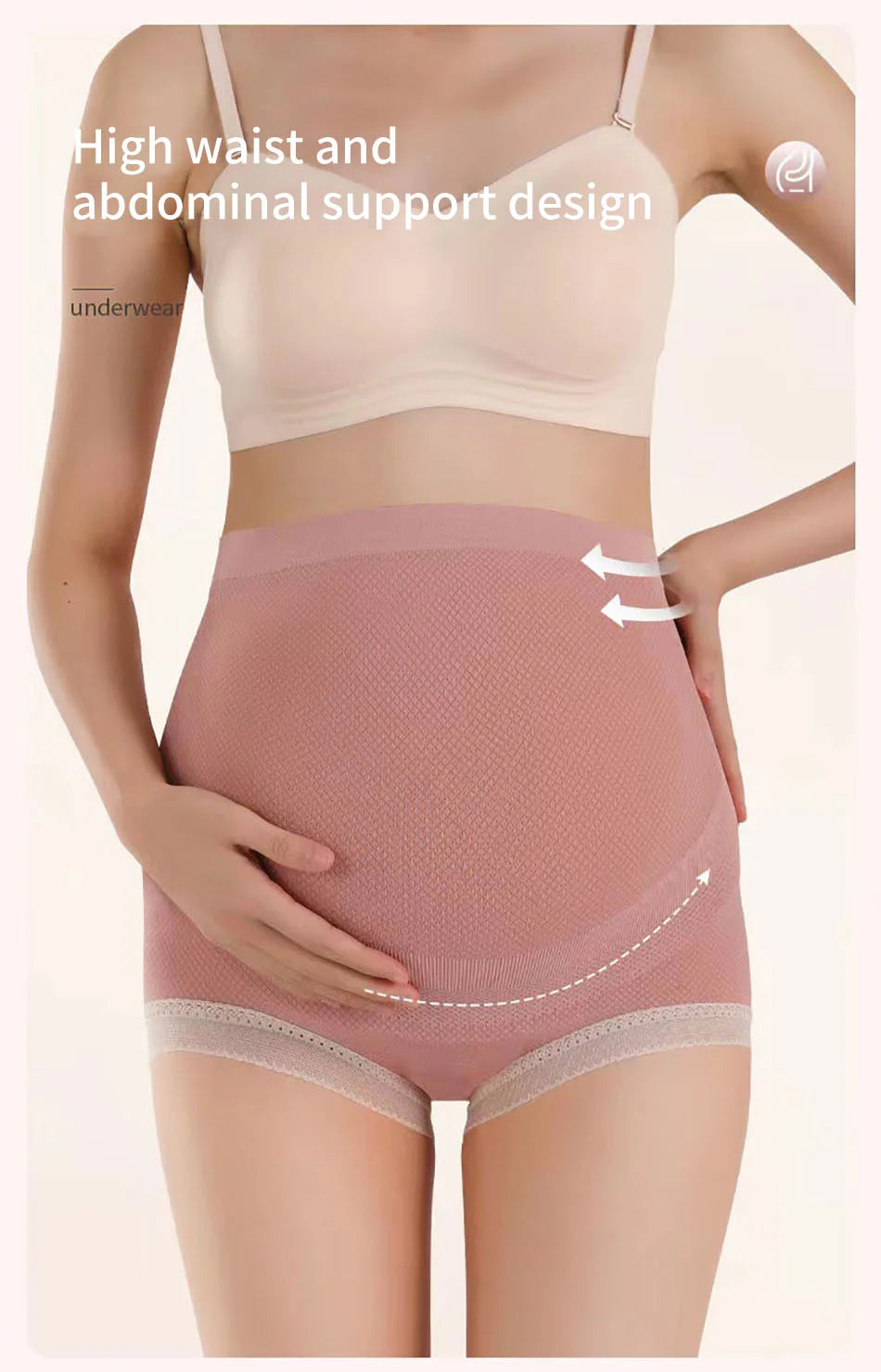 MOMSTAG Maternity High-Waist Seamless Support Panties