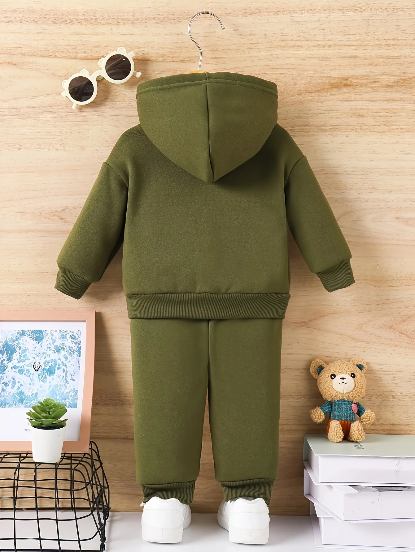 Baby Boy Fleece Hoodie & Pants Set