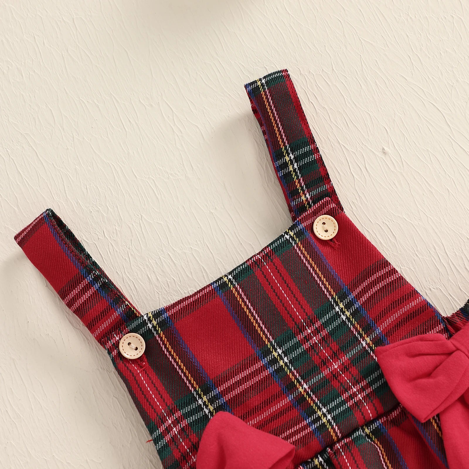 Plaid Holiday Baby Girl 3-Piece Outfit