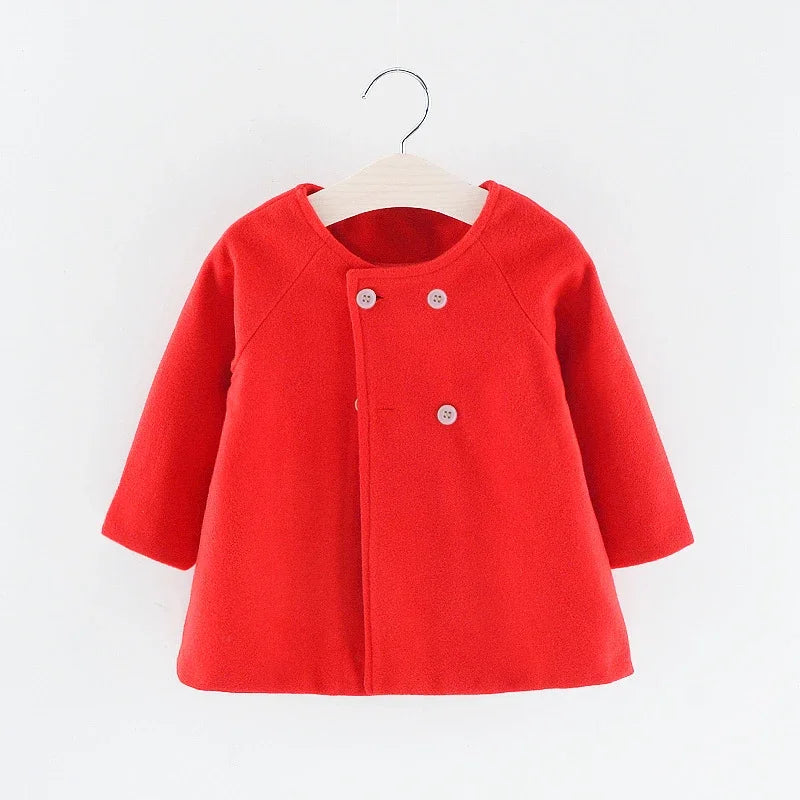 Baby Girls Elegant Winter Coat 6M–3Y