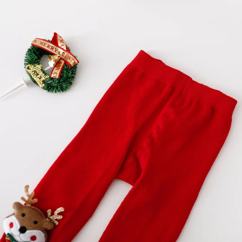 Christmas Cotton Baby Tights for Girls