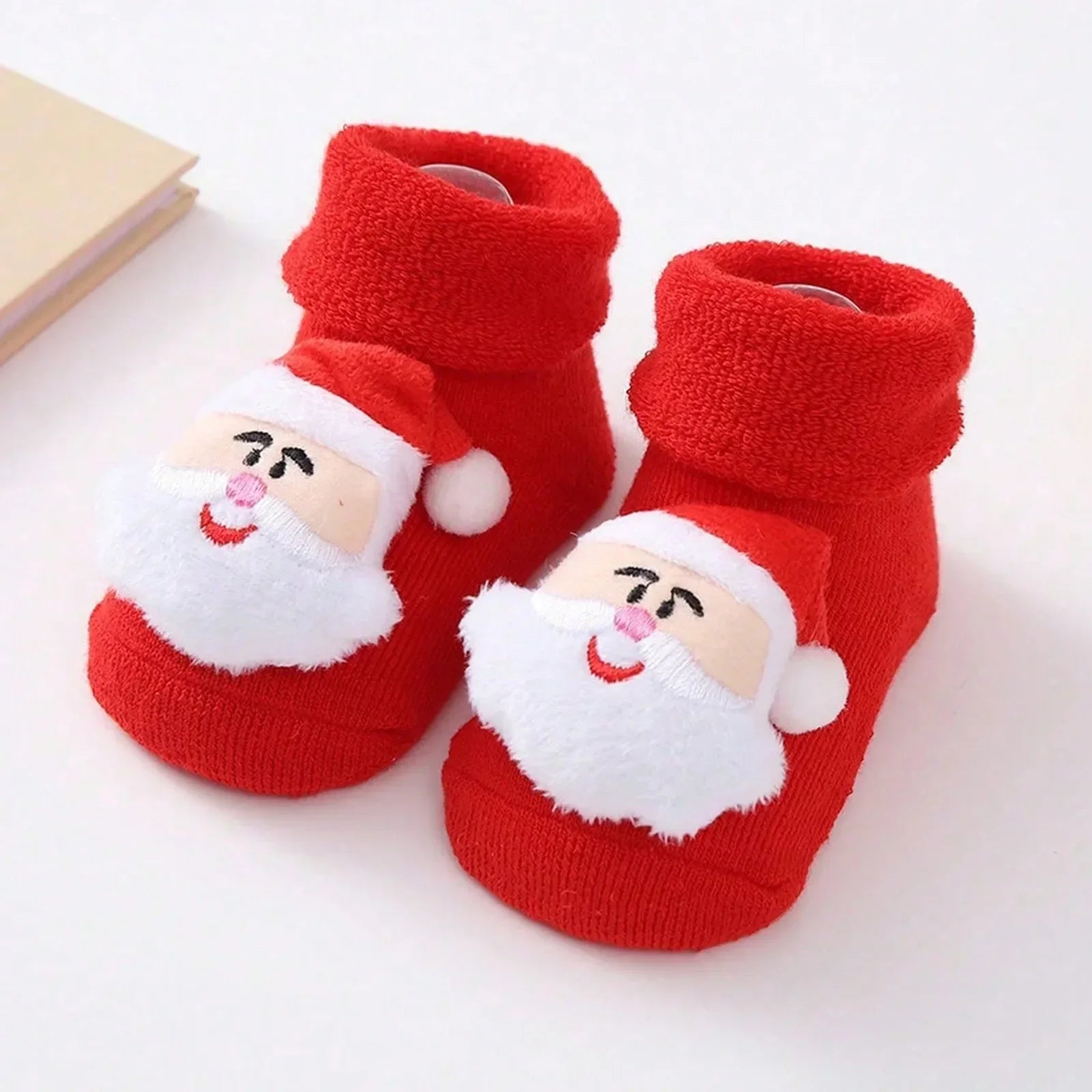 Knitted Santa Baby Cotton Socks