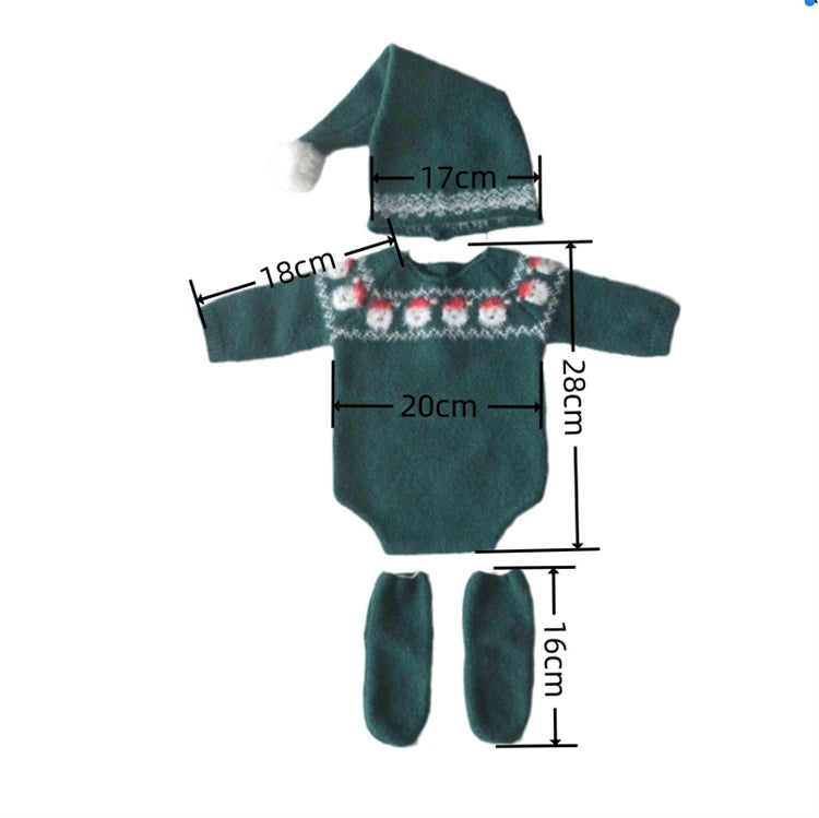 MOMSTAG Newborn Baby Santa Claus Costumes Set for Christmas