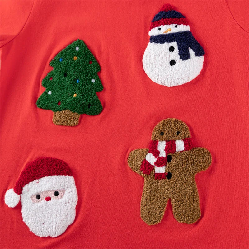 Boys Christmas Tree & Snowman Cotton Sweater