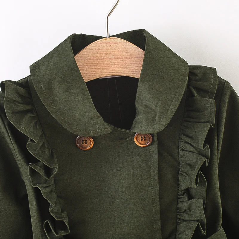 Cotton Baby Girls British Trench Coat