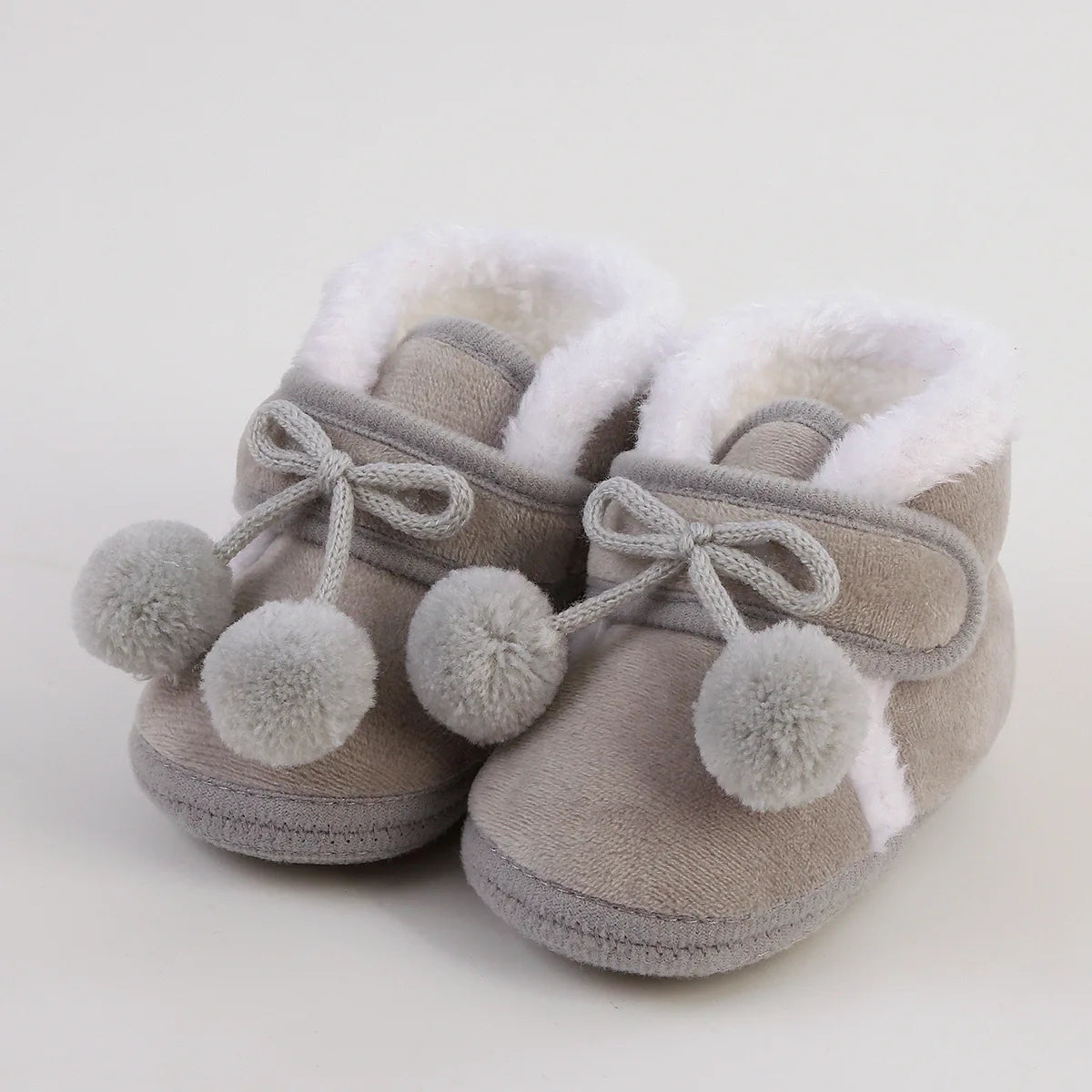 Baby Winter Snow Boots with Pompom 0–18M