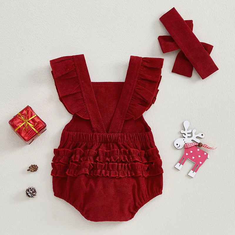 Reindeer Forest Baby Cotton Romper