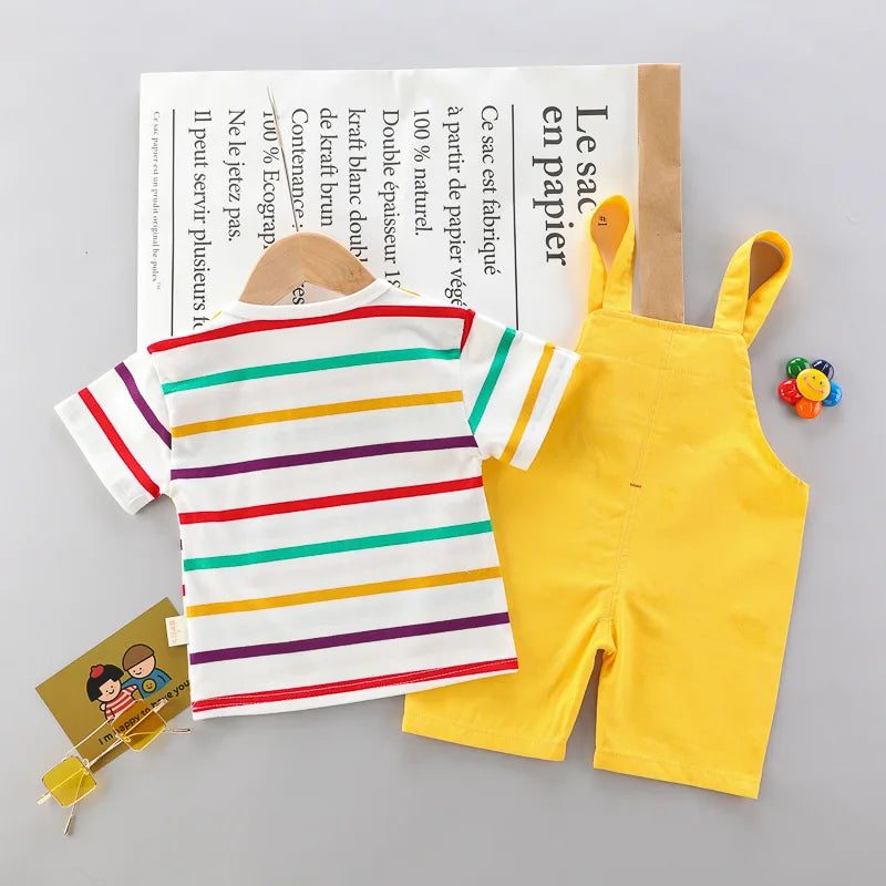 Cotton T-Shirt and shorts Set for toddler boys