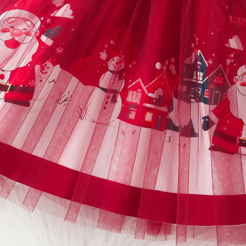 Christmas Girls Princess Dress 2025