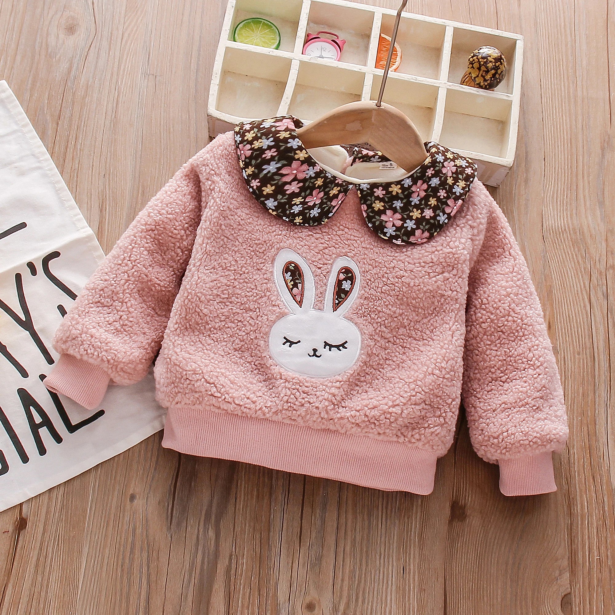 Little Bunny Lace Collar Long Sleeve
