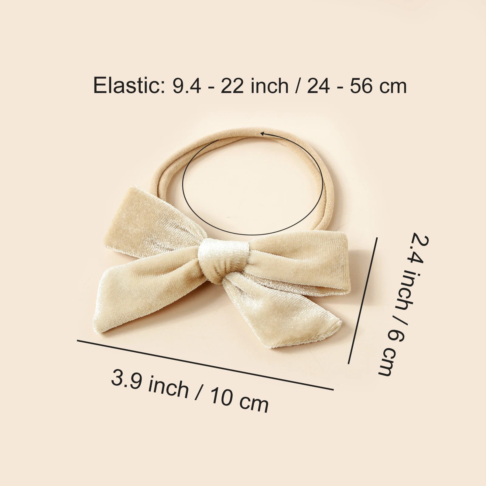 4Pcs/Set Baby Velvet Bow/Headband