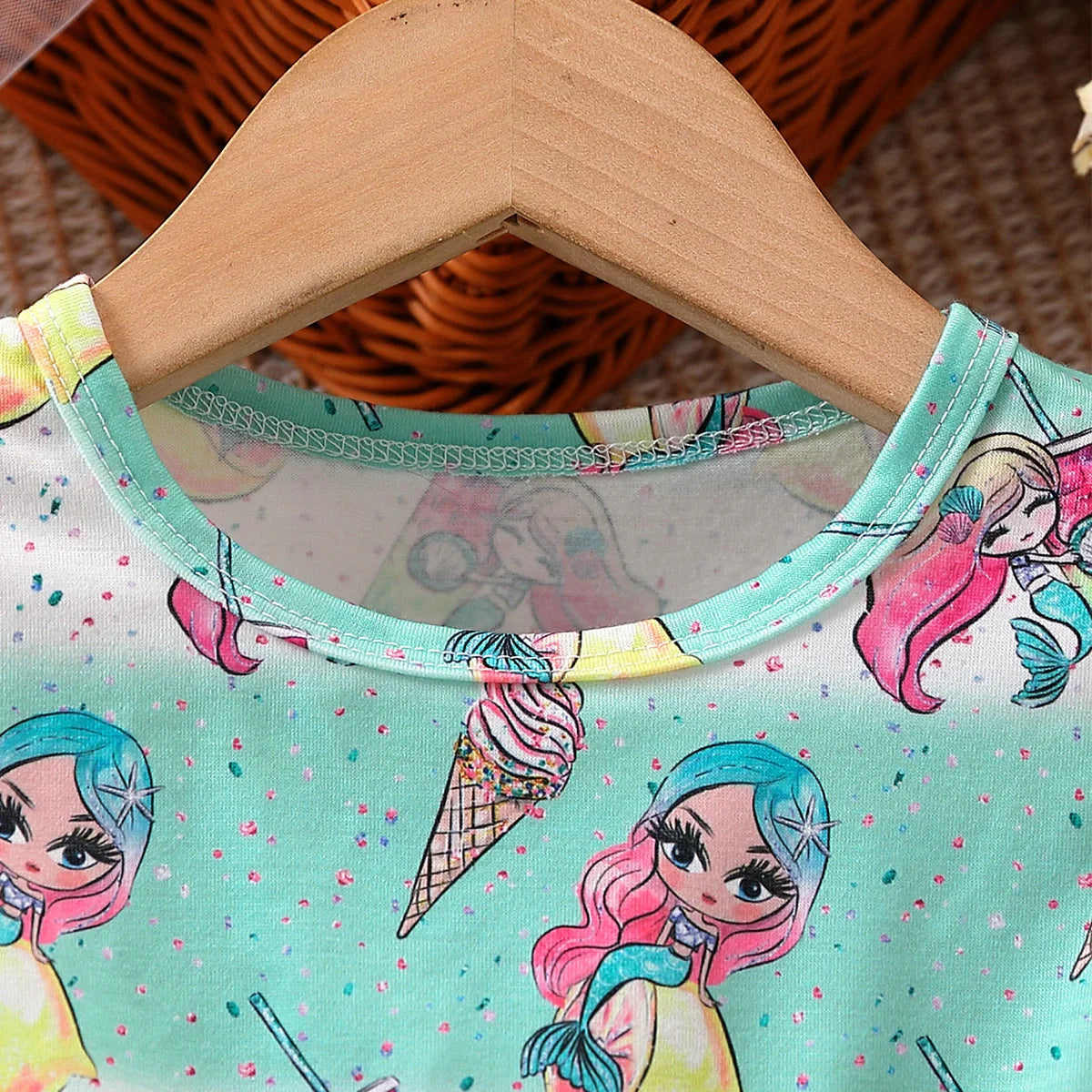 Summer Cartoon Mermaid Princess Dress