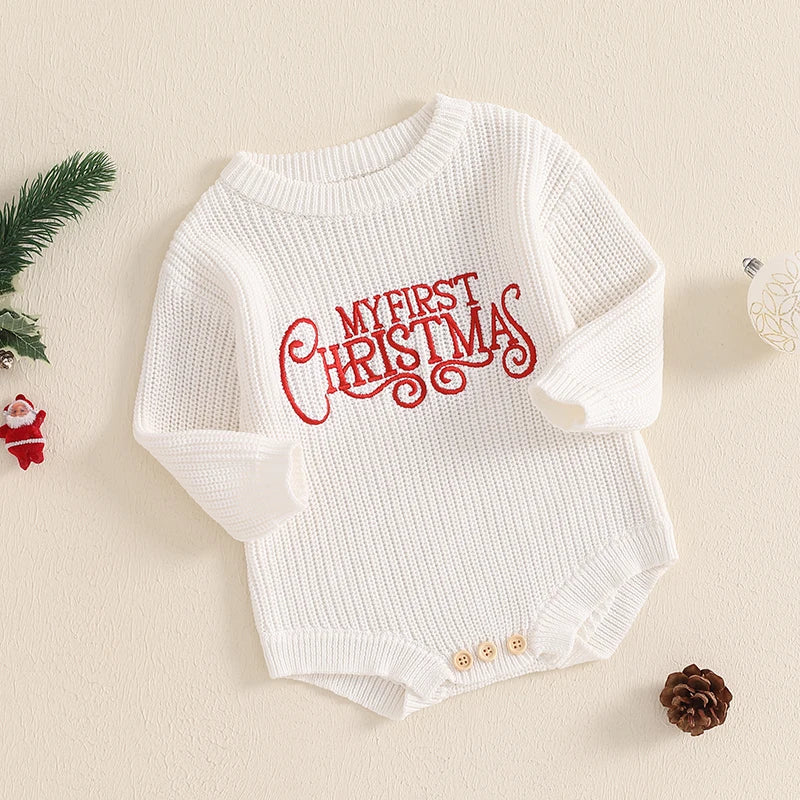 Newborn Christmas Oversized Knitted Sweatshirt