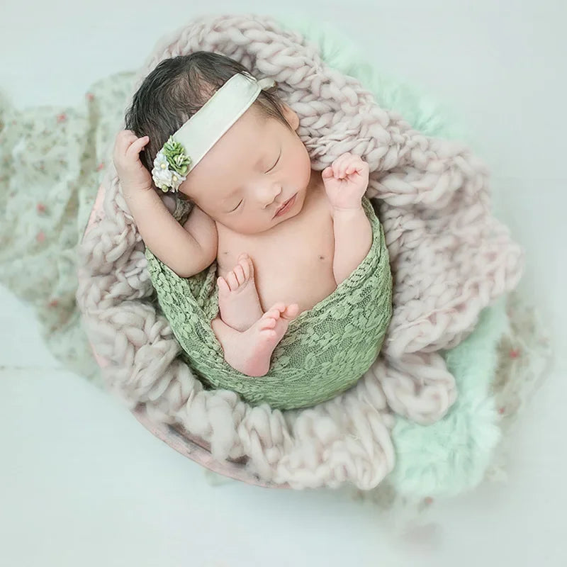 Newborn Article Wool Blanket - Photography Props