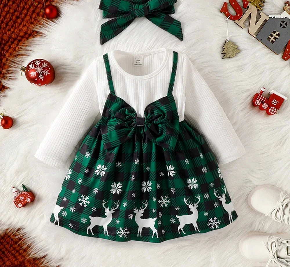 MOMSTAG Baby Girl Christmas Dresses