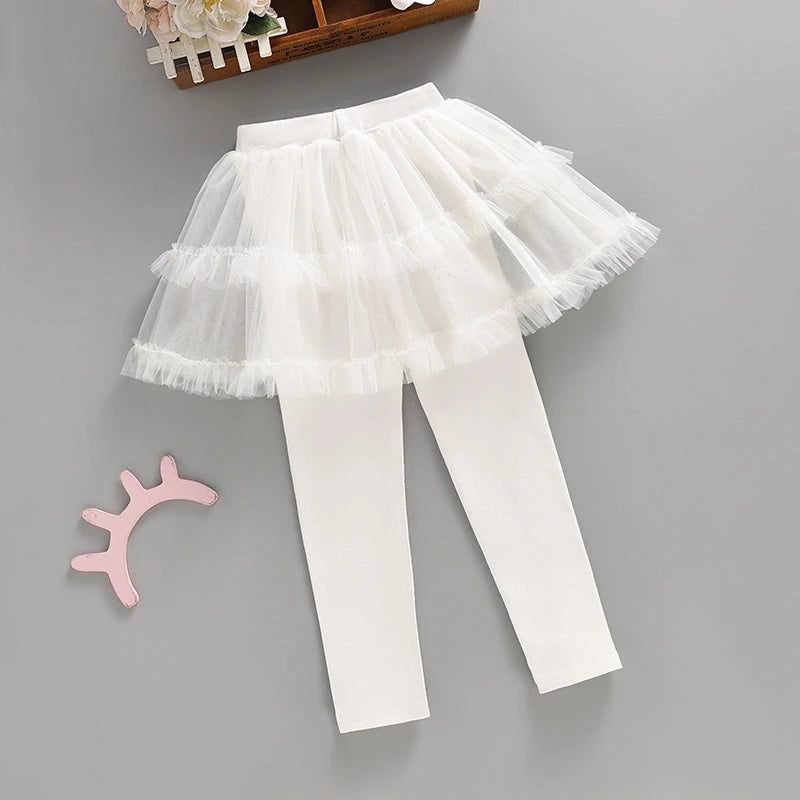 Frozen Elsa Tulle Leggings for Girls