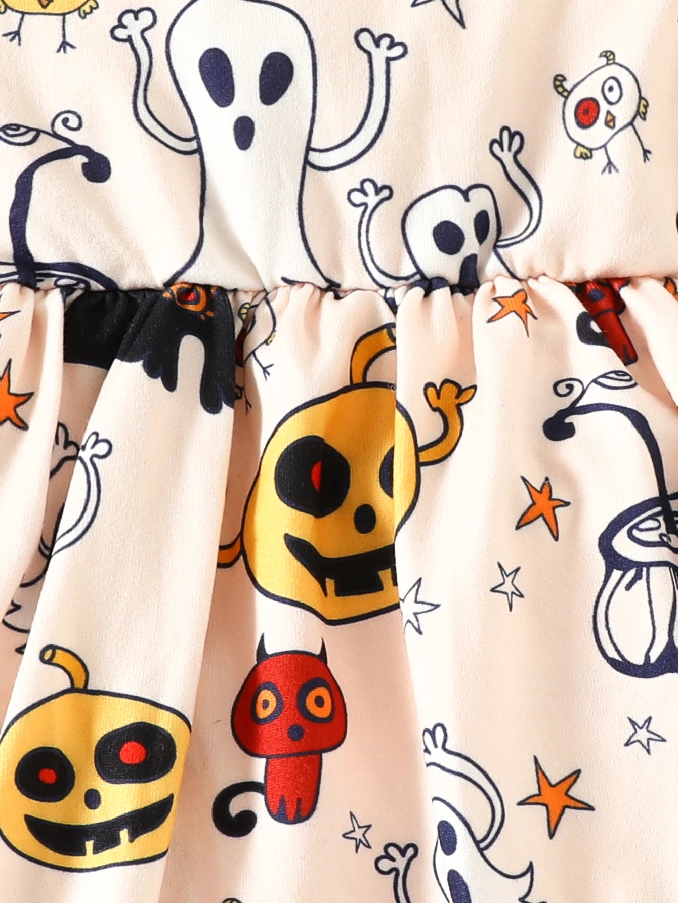 Cartoon Elements Harness Halloween Party Dress for Baby Girls