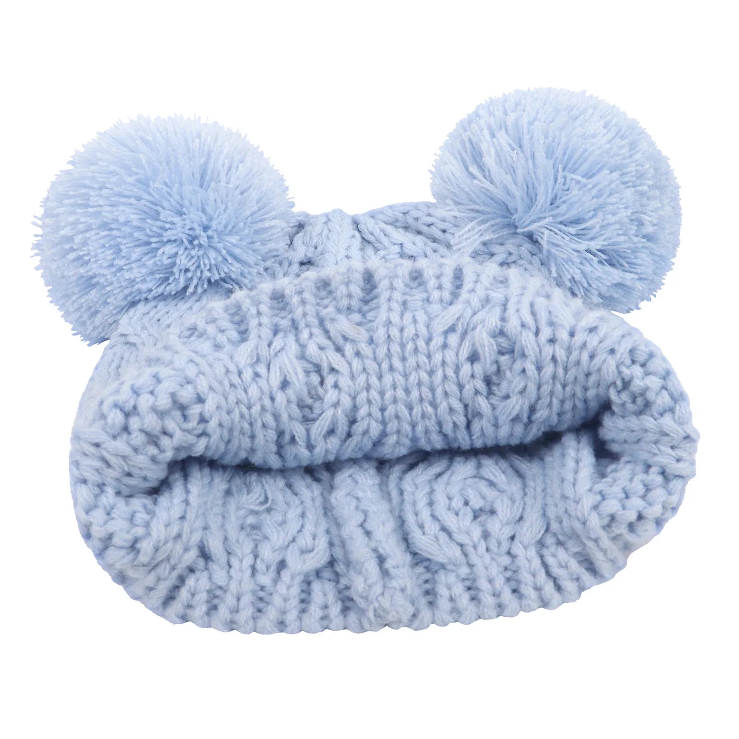 MOMSTAG Newborn Winter Crochet Bear Ear Hat - Baby Bonnet