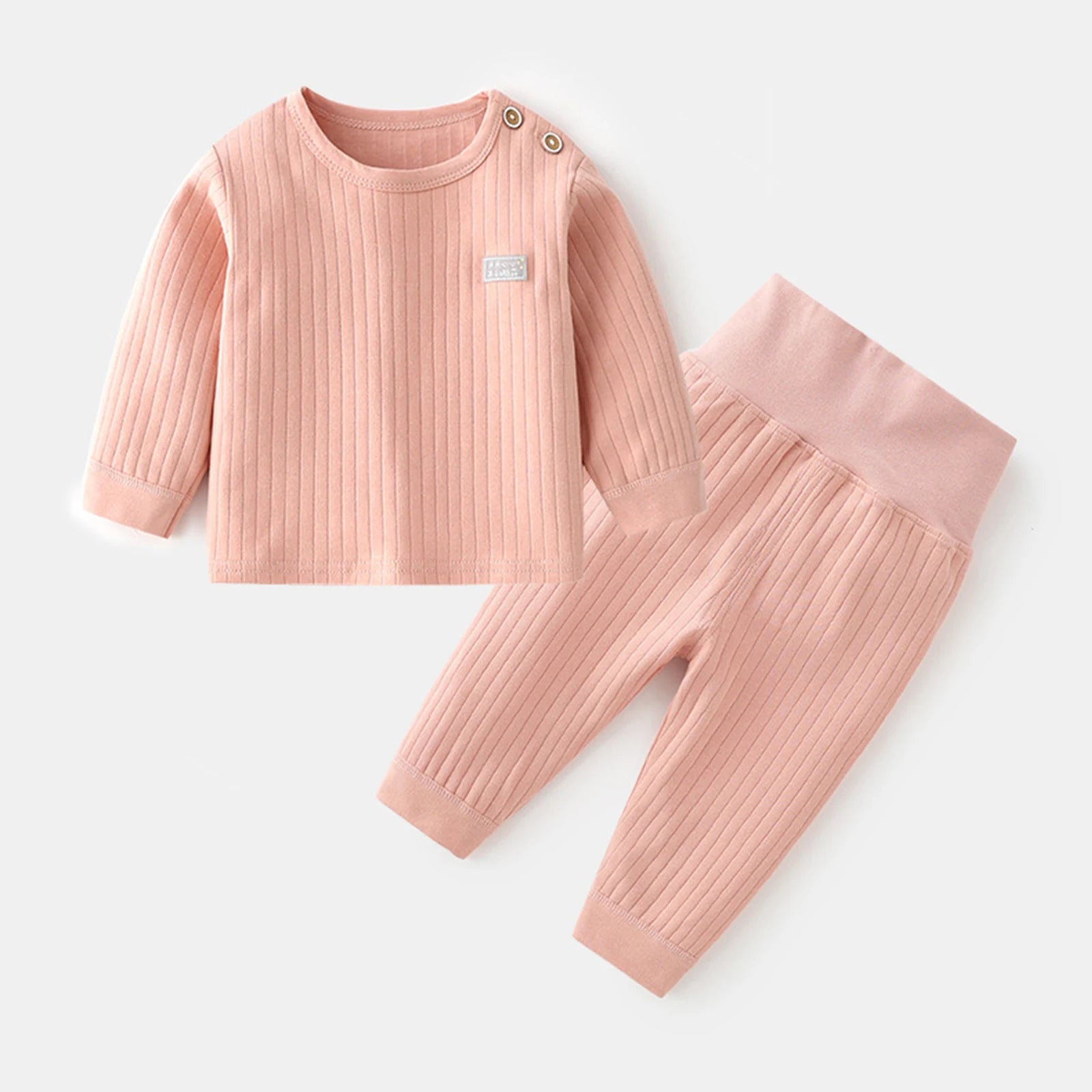 Baby Thermal Candy Color Pajama Set 3M–2T