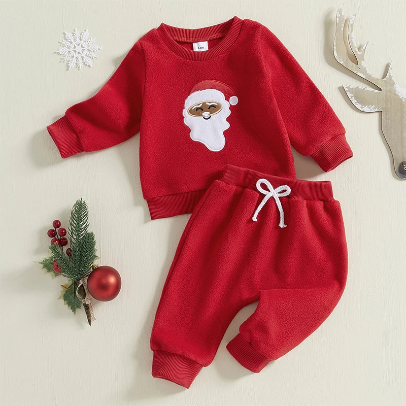 MOMSTAG Kids Christmas Pajama Set with Top and Matching Bottoms for Boys and Girls