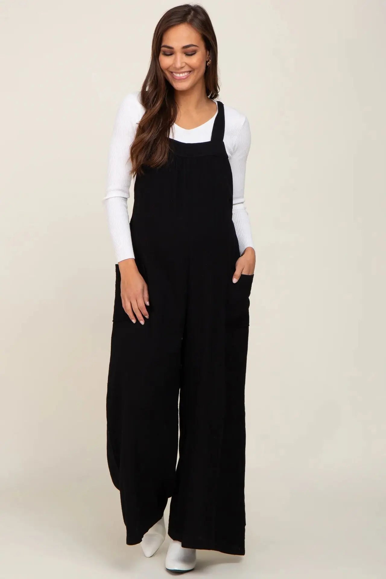 MOMSTAG Postpartum Wide-Leg Cargo Pants