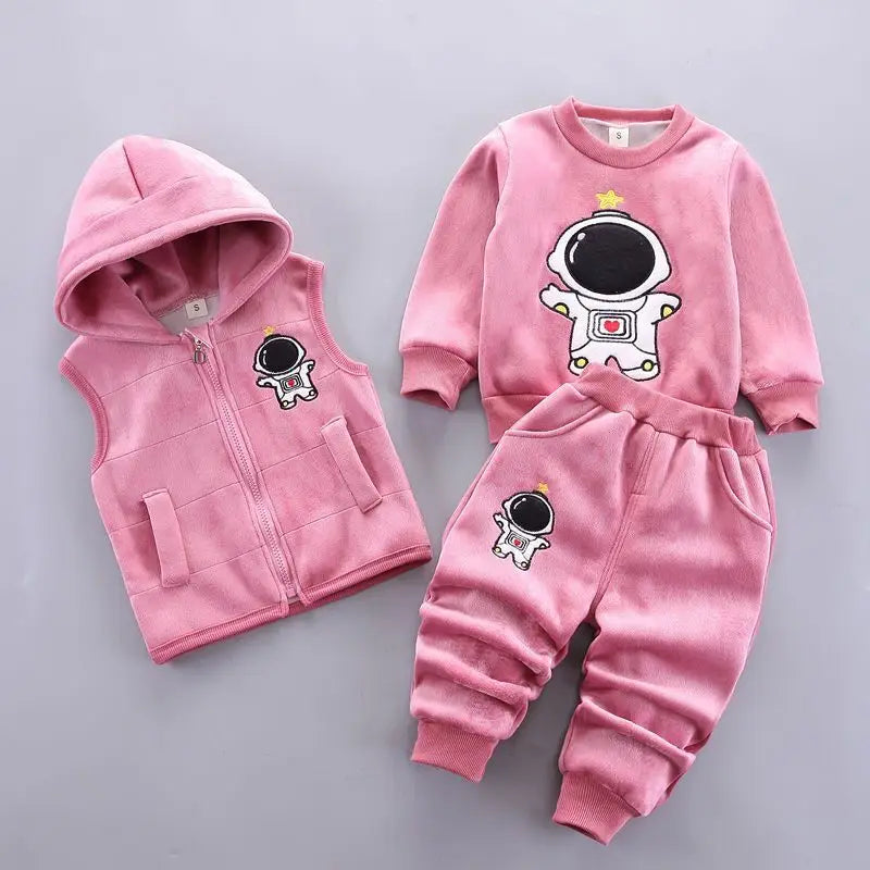 Baby Astronaut Fleece 3pc Outfit Set