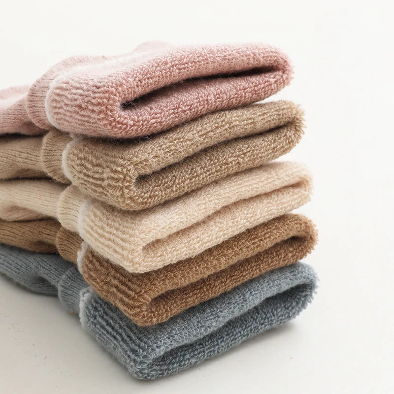 Cute Anti-slip Winter Cotton Kids Baby Socks