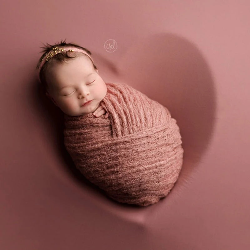 Cute Baby Photography Prop Accessories Newborn Photography Knitted Wrap + Head Accessories