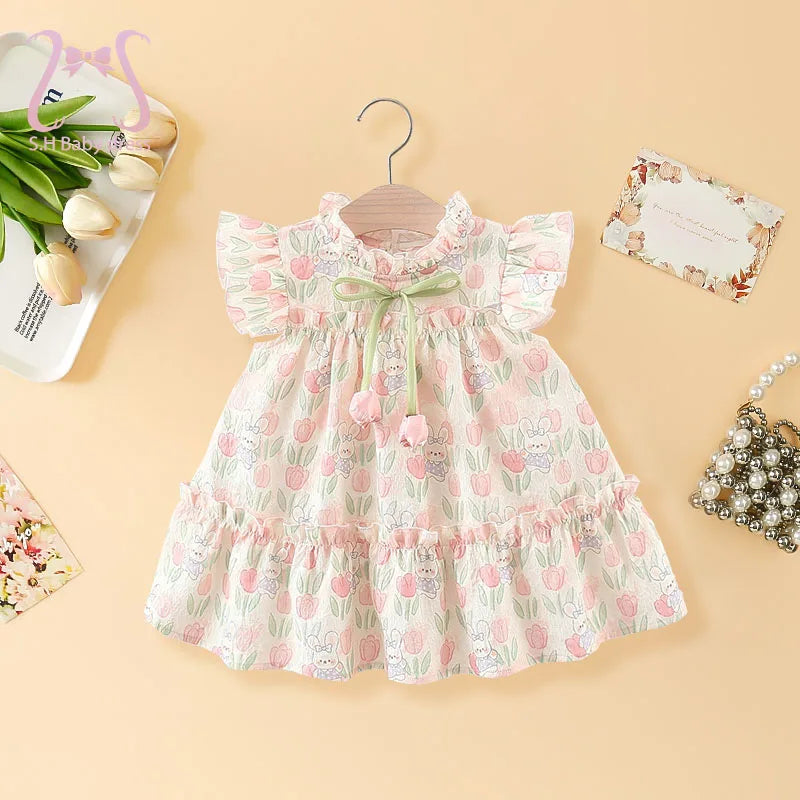 MOMSTAG Sleeveless Soft Dresses for girls