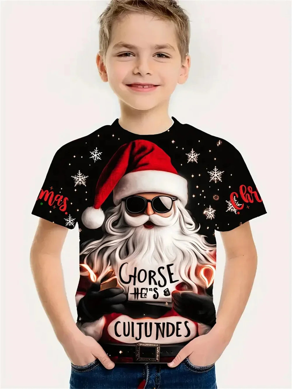 MOMSTAG Christmas Santa Claus 3d Print Tee Shirt