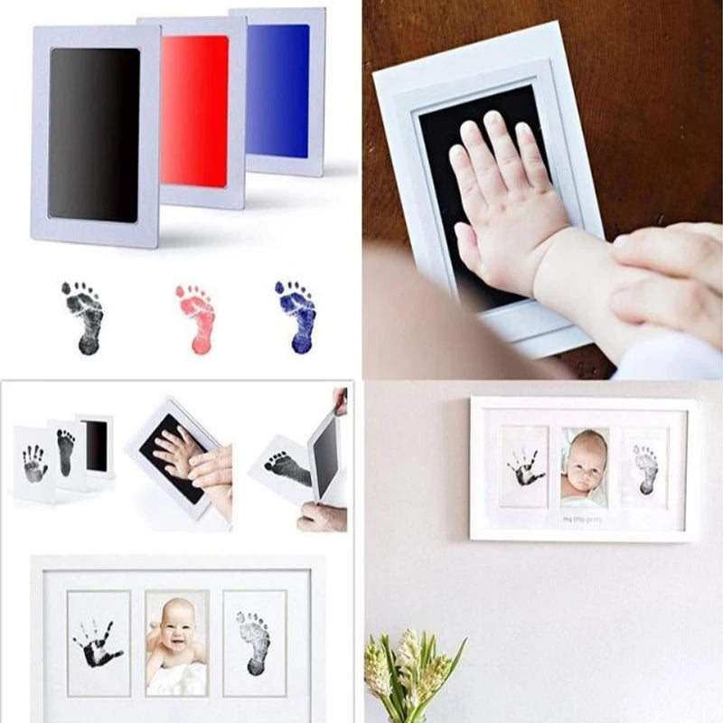 Newborn Baby DIY Hand And Footprint Kit Ink Pads for Photo Frame