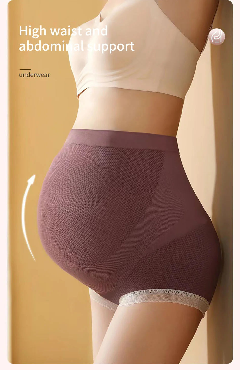 MOMSTAG Maternity High-Waist Seamless Support Panties