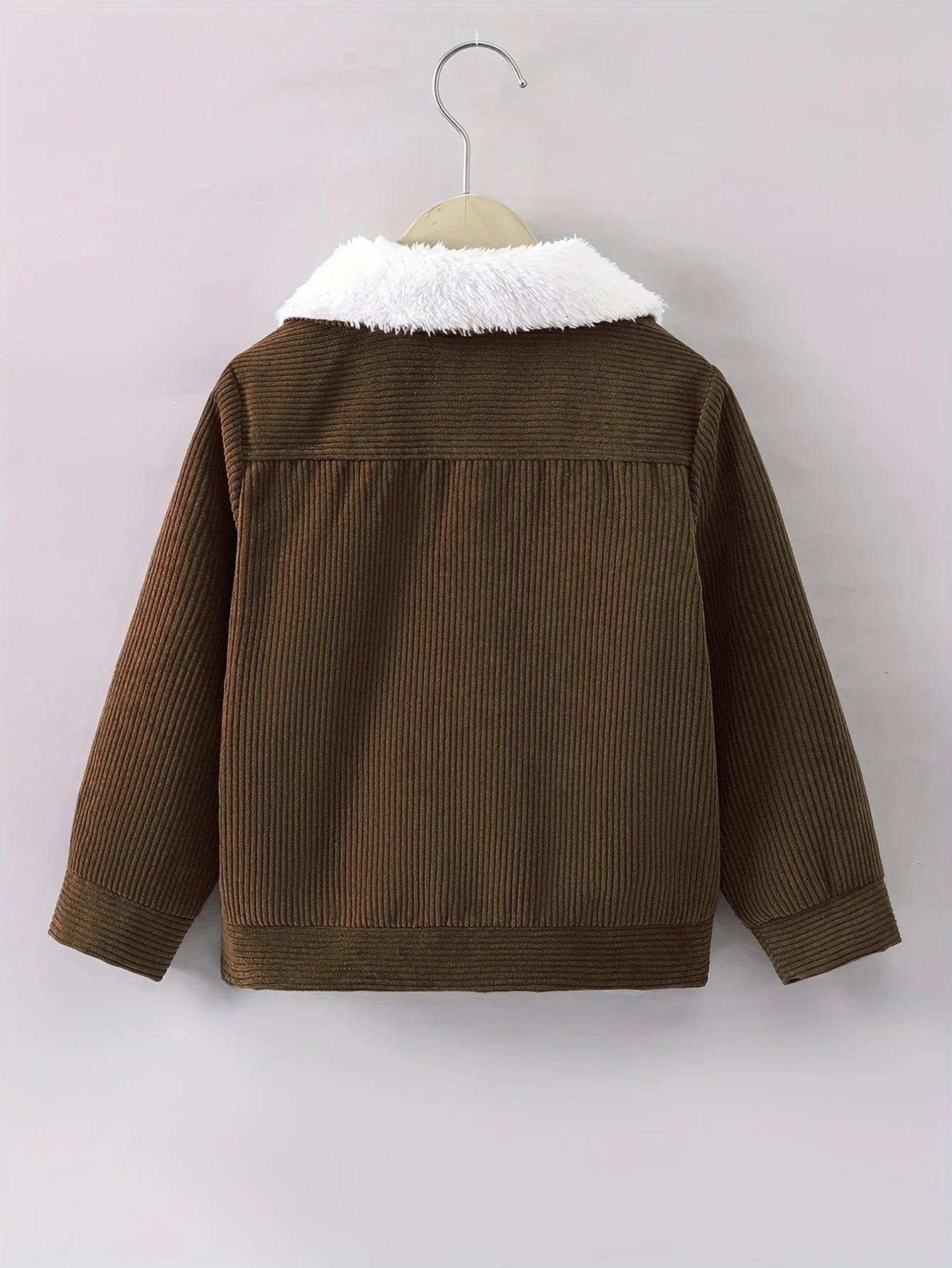 MOMSTAG Boys' Corduroy Fleece Zipper Jacket