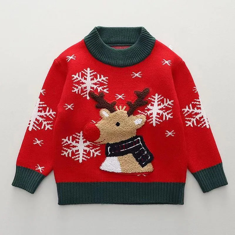 Kids Cashmere Christmas Warm Knit Sweater
