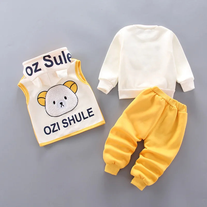 MOMSTAG Winter Baby Fleece Clothing Set