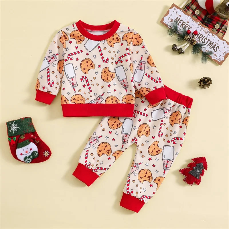 Christmas Clothes Set for toddler boys and girls