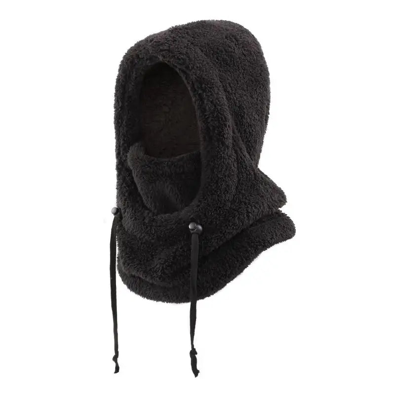 Kids Plush Balaclava Winter Hat Scarf