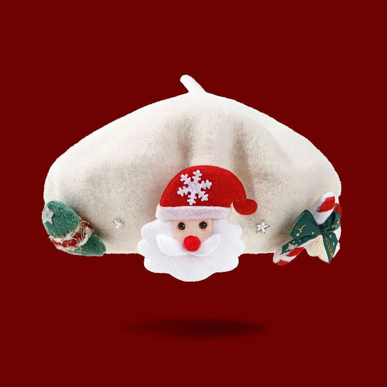 Kids Santa Beret – Winter Woolen Cap