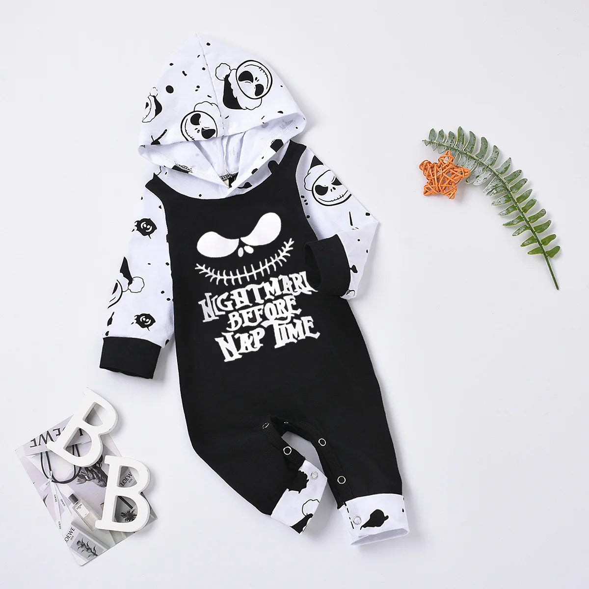 Babies Hooded Jumpsuit for Halloween