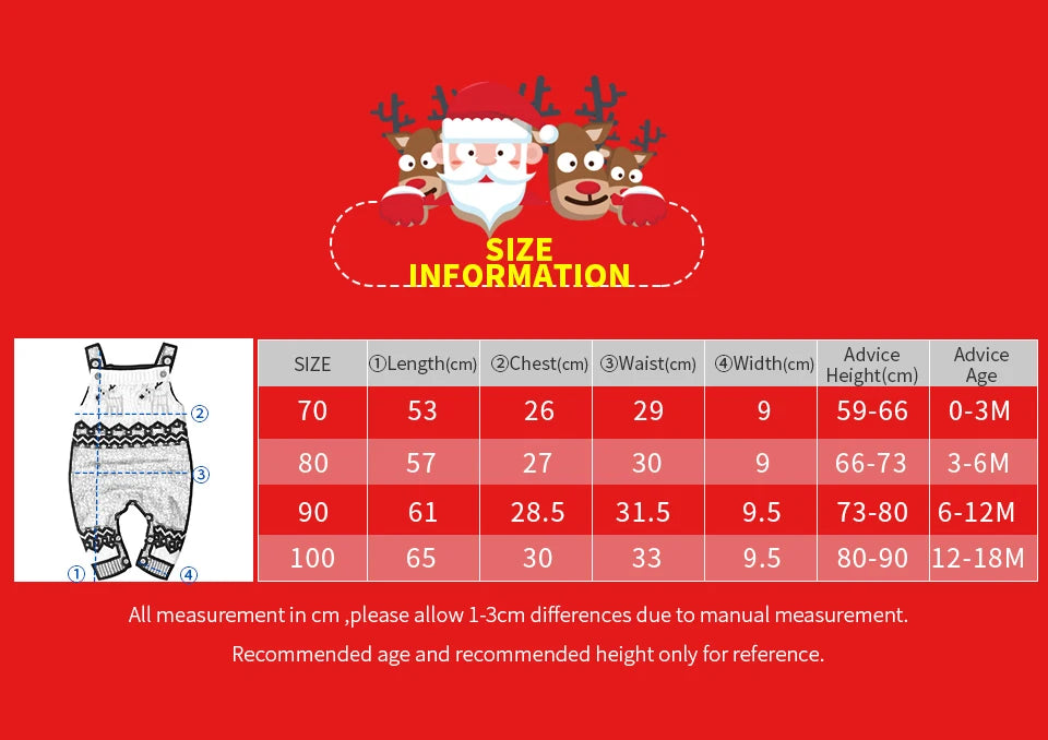 Red Reindeer Knit Baby Romper