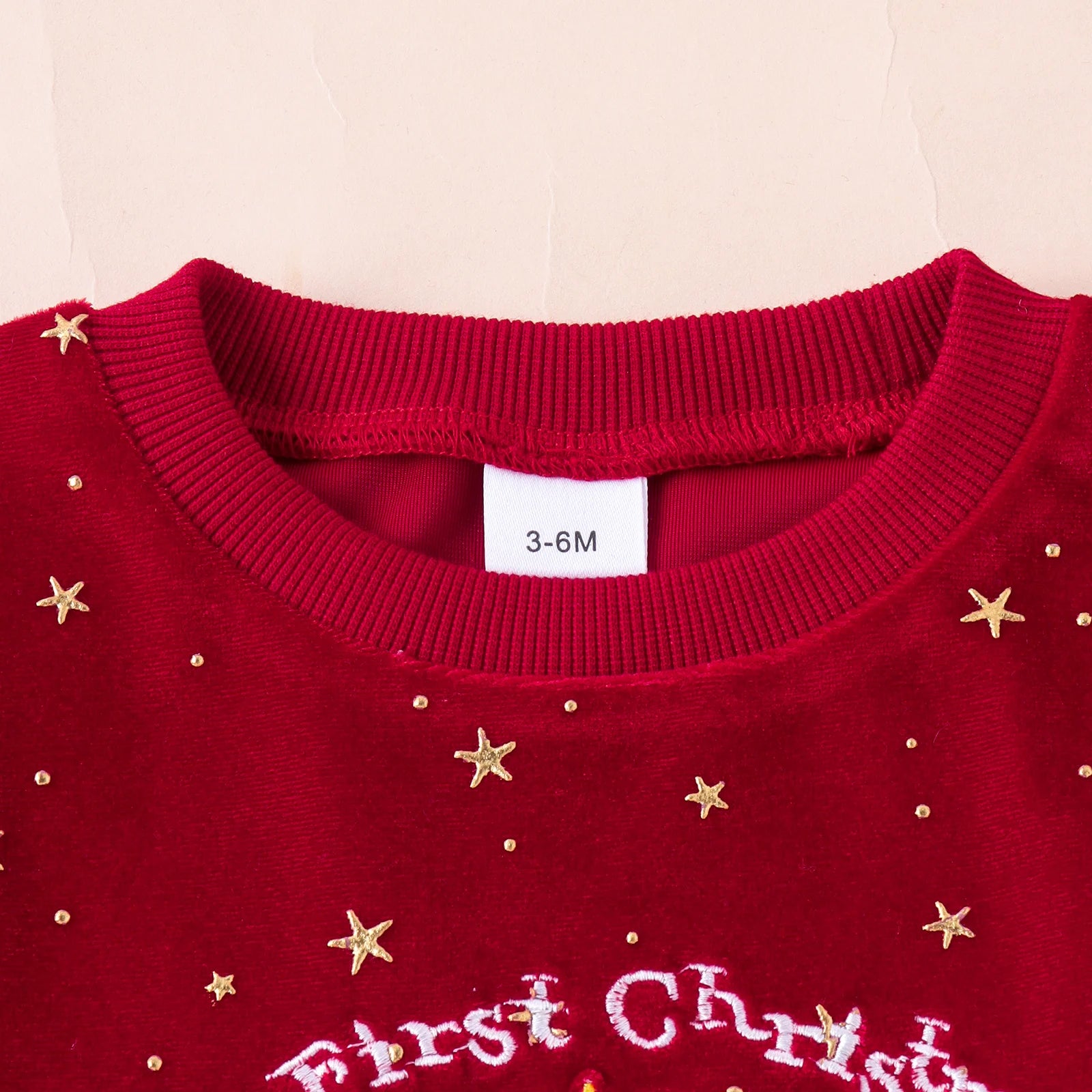 Sweet Red Velvet Christmas Jumpsuit for Baby Girls