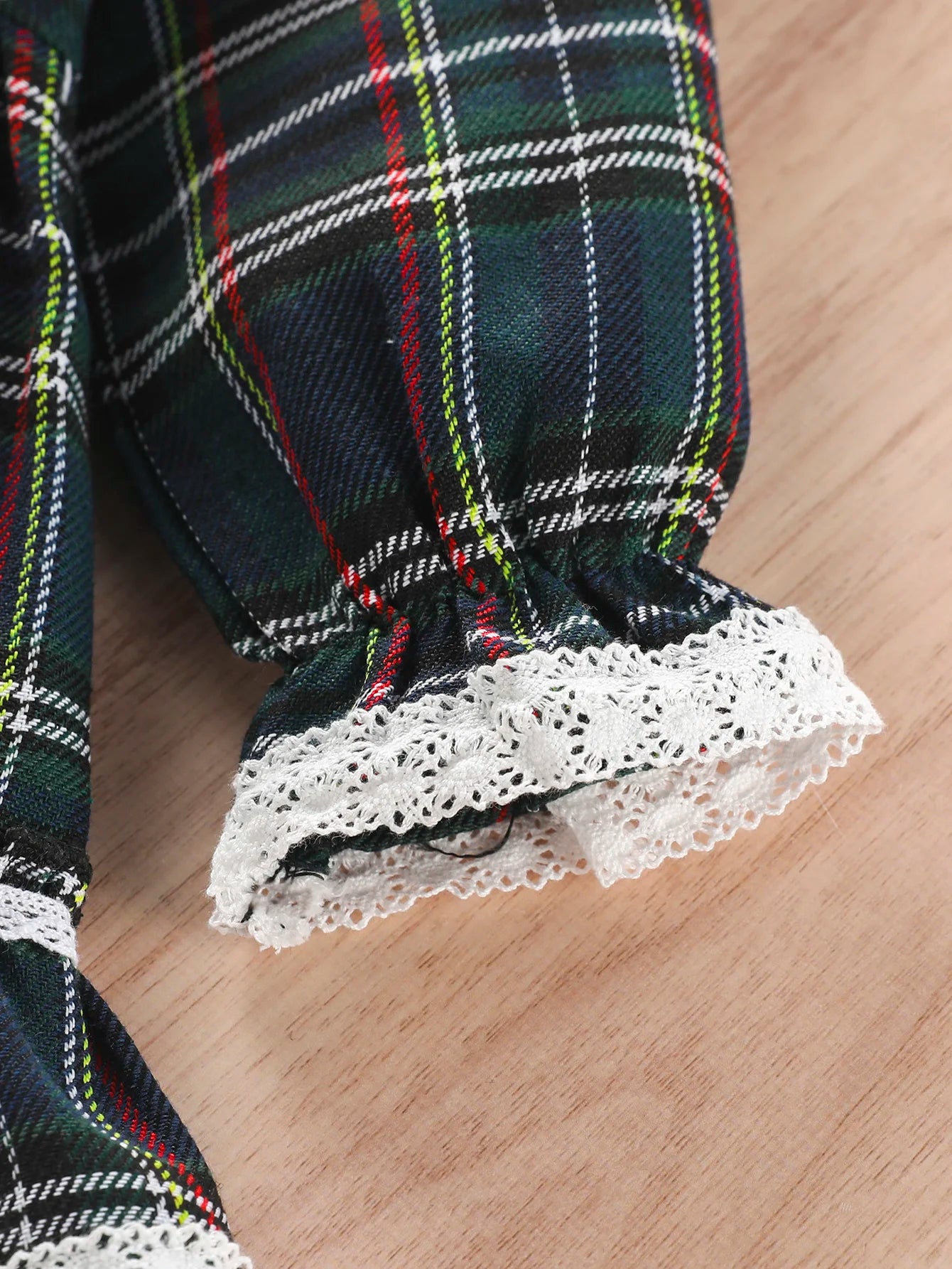 Girls Plaid Bow Christmas Red Tutu Dress