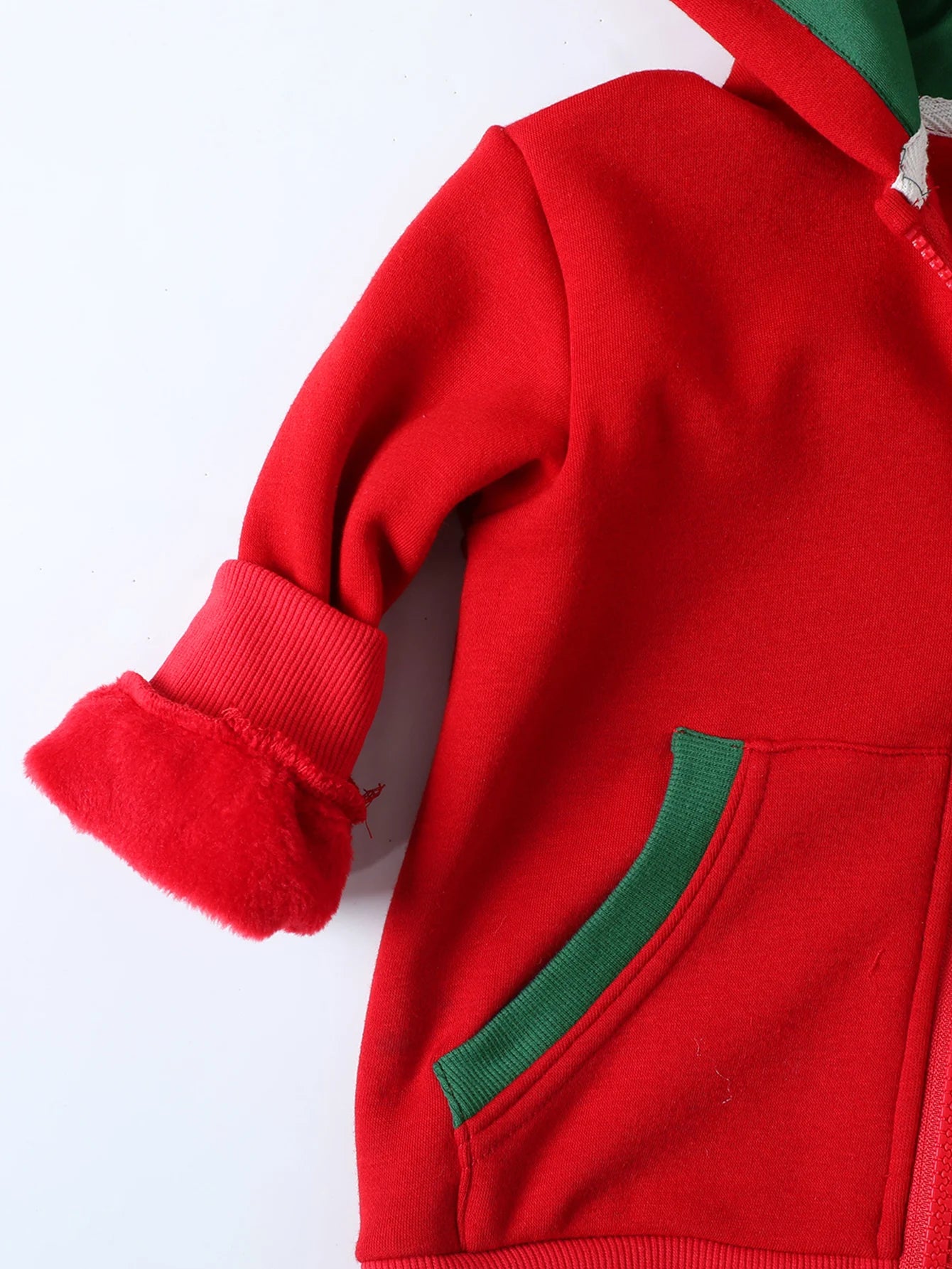 Christmas Red Snowflake Hoodie for Boys