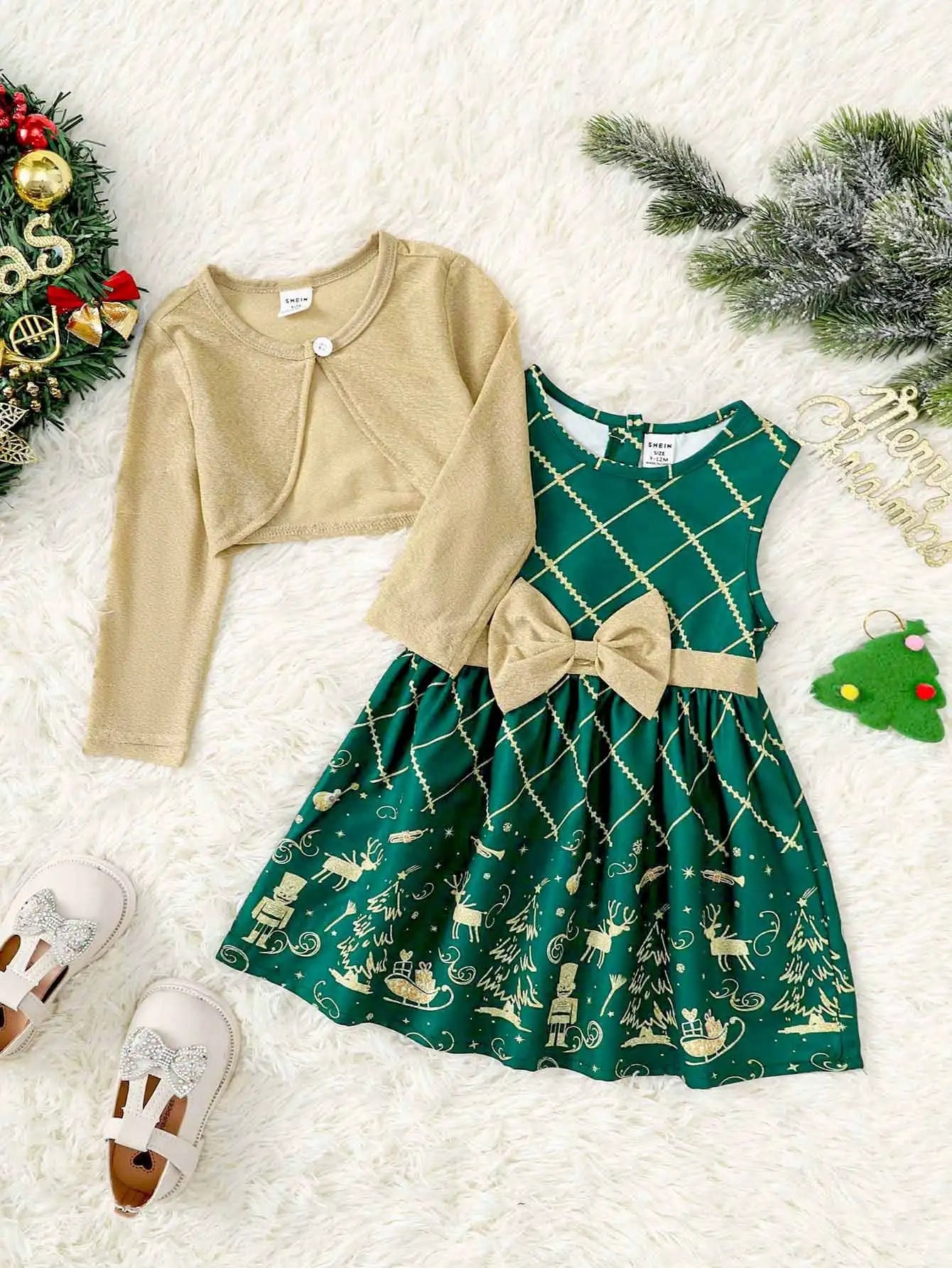 MOMSTAG Baby Girl autumn and winter casual temperament suit