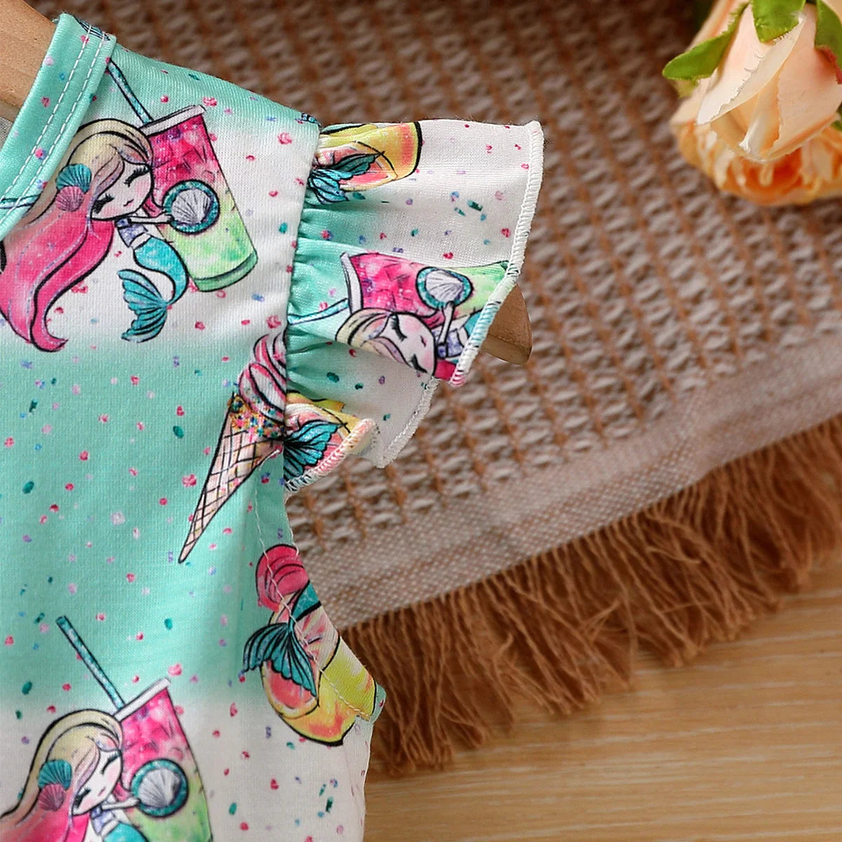 Summer Cartoon Mermaid Princess Dress