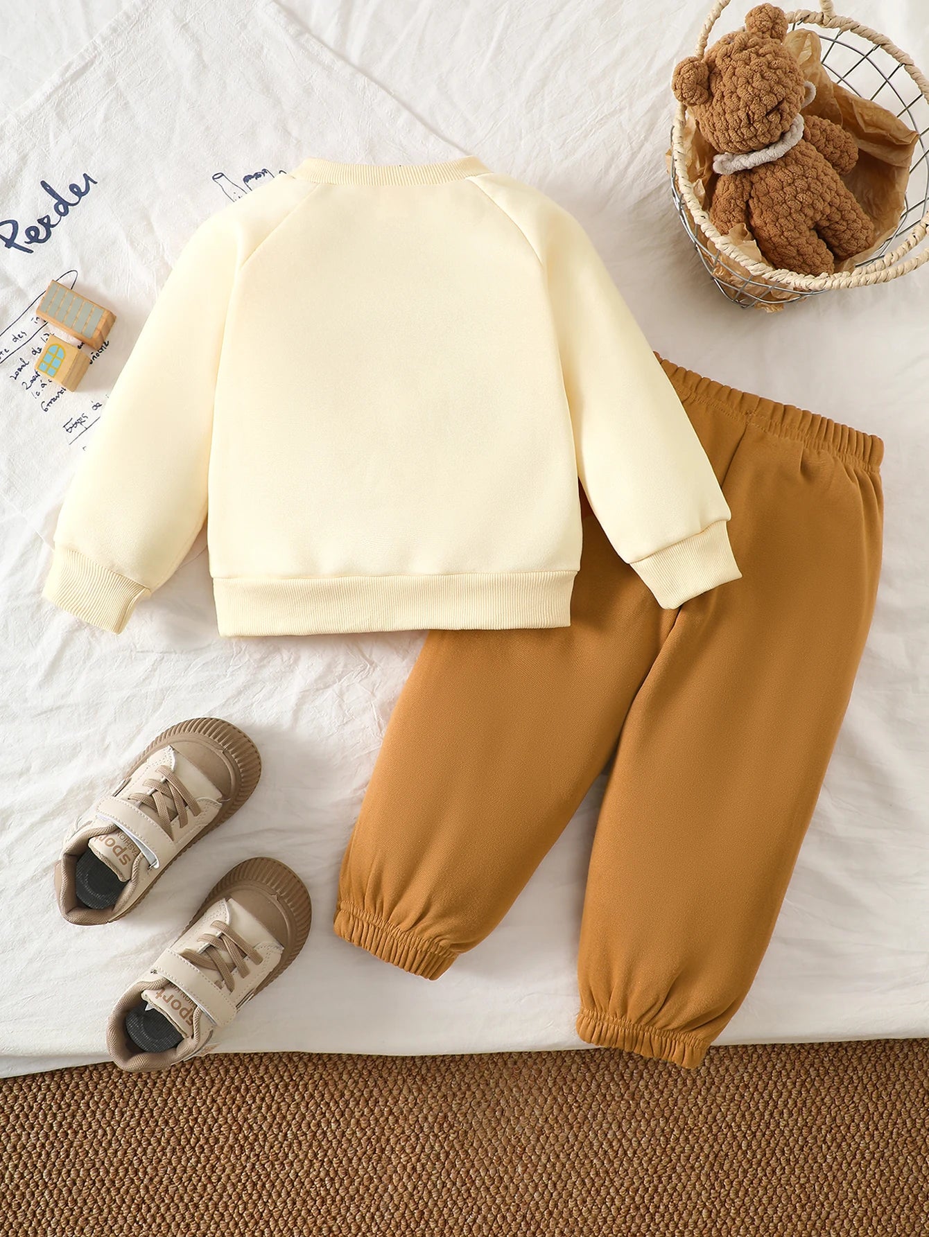 Toddler Boy Bear Print Winter Set